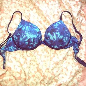 Victoria’s Secret PINK blue tie dye bra